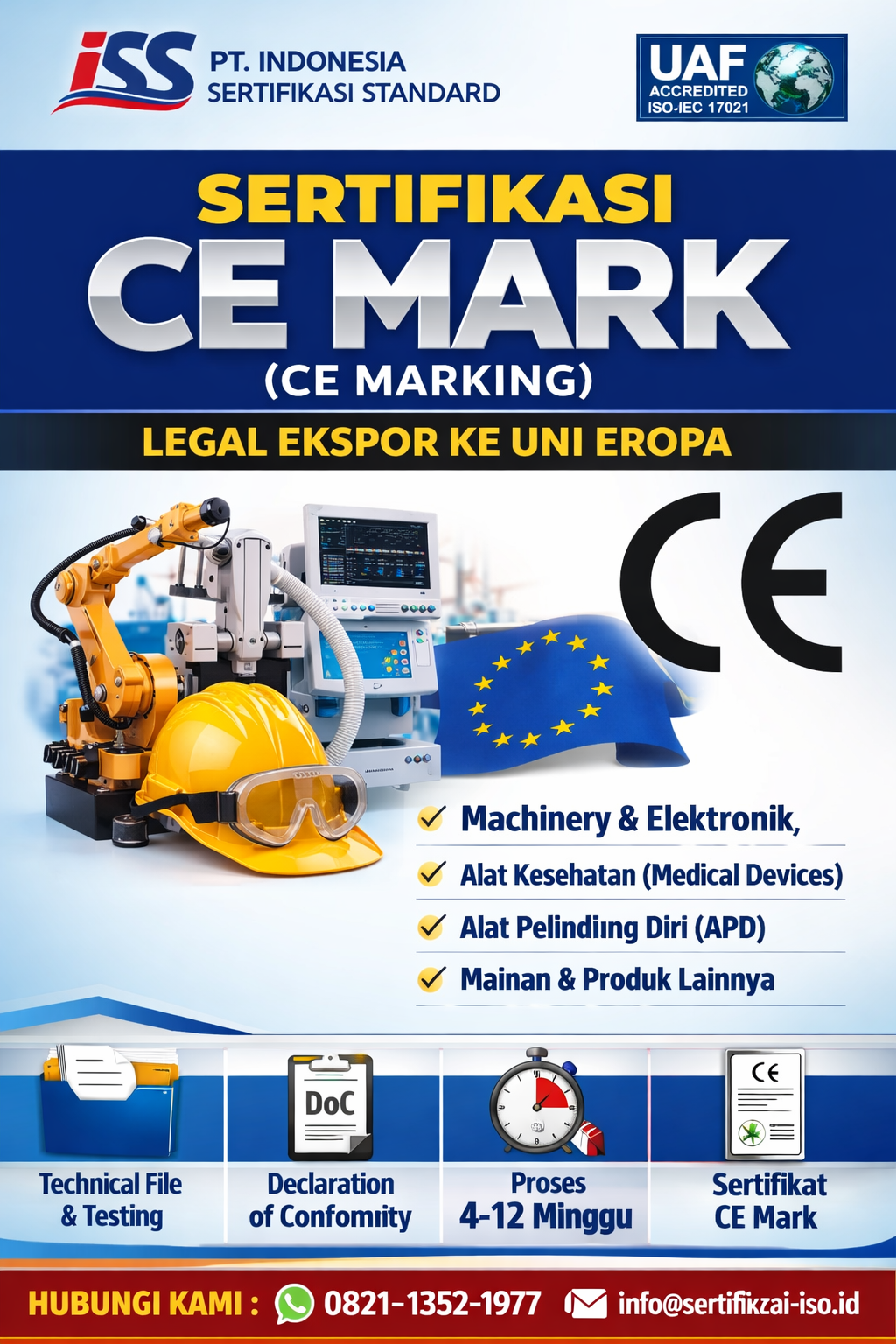 pastikan ada logo Ce marking di produk anda untuk masuk pasar eropa