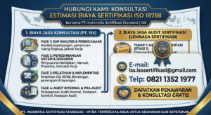 Konsultasi estimasi biaya sertifikasi ISO 18788 bersama PT Indonesia Sertifikasi Standard