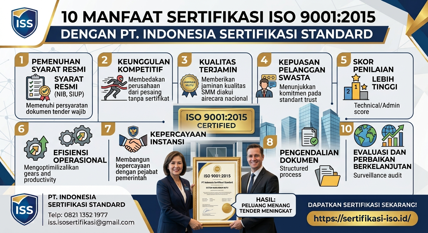 10 manfaat sertifikasi ISO 9001 untuk memenangkan tender