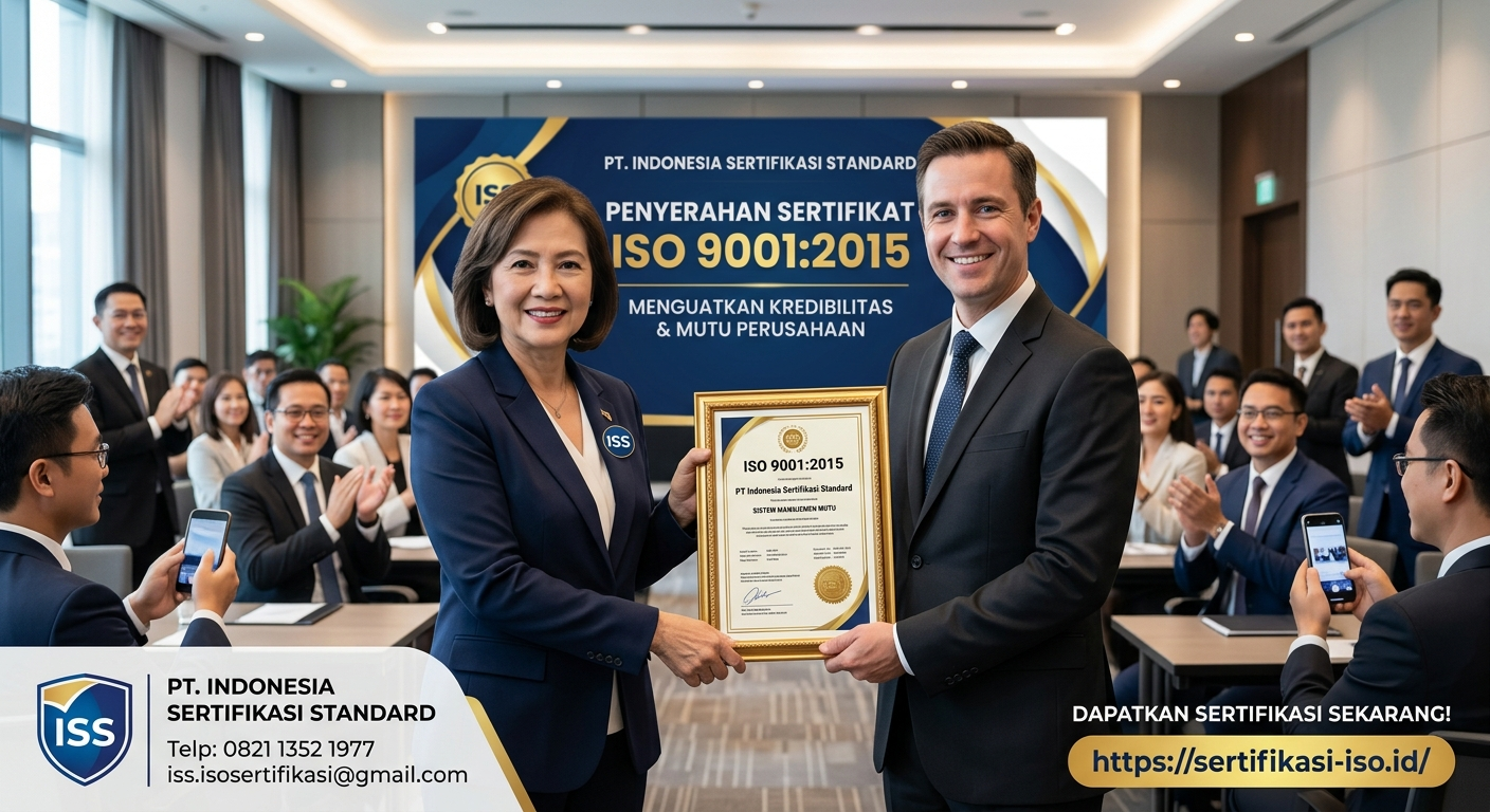 Penerahan sertifikat iso 9001
